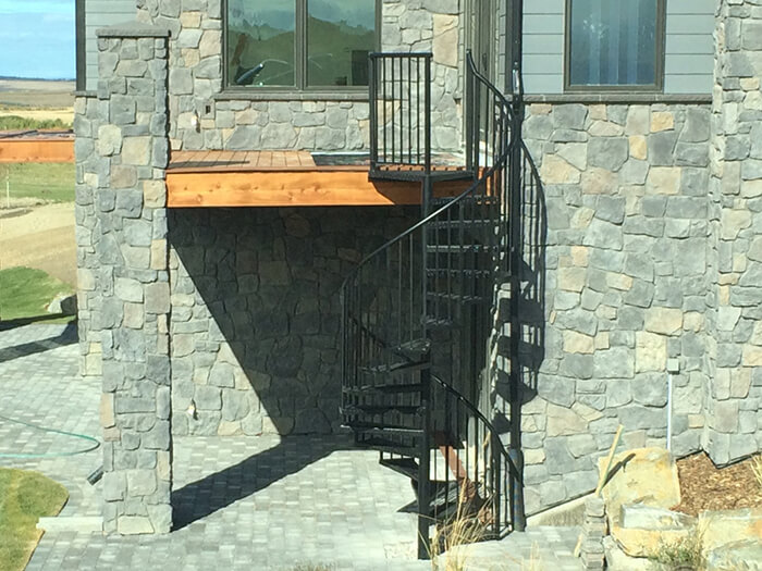 Custom spiral staircase Calgary