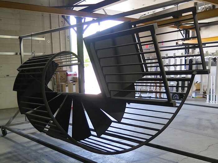 Custom spiral staircase Calgary